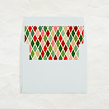 "A7 Envelope Liners Square Flap // Retro Christmas 1 (Set of 25)" - Envelope Liners in multicolorassorted-colors by Clover and Lamb