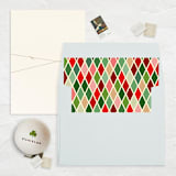 "A7 Envelope Liners Square Flap // Retro Christmas 1 (Set of 25)" - Envelope Liners in multicolorassorted-colors by Clover and Lamb