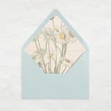 "A7 Fine Art Envelope Liners // Watercolor Daisies (Set of 25)" - Envelope Liners in multicolorassorted-colors by Clover and Lamb