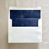 "A7 Envelope Liners Fresco Texture in Ocean Blue for Square Flap envelopes | Pack of 10" - Envelope Liners in blue by Renée Stramel