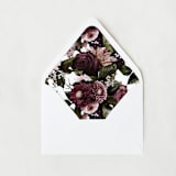 "Purple Floral Liner | Set of 25 Euro Envelope Liners" - Envelope Liners in purple by Nikki Turner