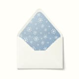 "Winter Snowflake Holiday Envelope Liner" - Envelope Liners in blue by Paper Haven