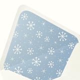 "Winter Snowflake Holiday Envelope Liner" - Envelope Liners in blue by Paper Haven