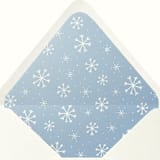"Winter Snowflake Holiday Envelope Liner" - Envelope Liners in blue by Paper Haven