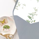 "A7 Envelope Liners Greenery Vines (set of 10)" - Envelope Liners in green by Design by Laney
