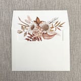 "Fall florals straight flap envelope liner for A7 (5"x7") invitations | Set of 10" - Envelope Liners in multicolorassorted-colors by Maria Ferrer G.