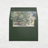 "A7 Fine Art Envelope Liners Square Flap // Hidden Grove (Set of 25)" - Envelope Liners in green by Clover and Lamb