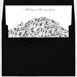 "Mountain Skyline Landscape Envelope Liner with custom text/saying | Set of 10 | For 5x7 Minted Square Flap Envelope" - Envelope Liners in white by Kimee Meyer