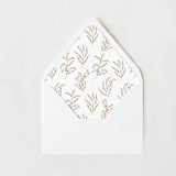 "Terracotta Line  | Set of 25 Euro Envelope Liners" - Envelope Liners in brown by Nikki Turner