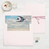 "A7 Valentine Liners Square Flap // Winged Messenger (Set of 25)" - Envelope Liners in multicolorassorted-colors by Clover and Lamb