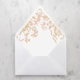 "A7 Envelope Liners Champange Flowers (set of 10)" - Envelope Liners in gold by Design by Laney