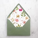 "A7 Envelope Liners Pressed Flowers (set of 10)" - Envelope Liners in multicolor by Design by Laney
