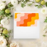 "Colorful Retro Wave Liner | Set of 25 Square Envelope Liners" - Envelope Liners in multicolor by Nikki Turner