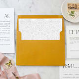 "A7 Envelope Liners Lace Square Flap (set of 10)" - Envelope Liners in white by Design by Laney
