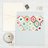 "A7 Envelope Liners Square Flap // Vintage Holiday (Set of 25)" - Envelope Liners in multicolor by Clover and Lamb