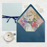 "A7 Fine Art Envelope Liners // Painter's Garden (Set of 25)" - Envelope Liners in blue by Clover and Lamb