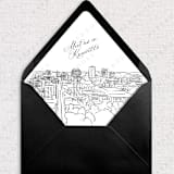 "Knoxville, Tennessee Skyline Envelope Liner with custom text/saying | Set of 10 | For 5x7 Minted Square Flap Envelope" - Envelope Liners in white by Kimee Meyer