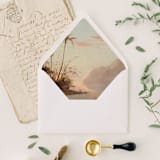 "Touch of Paradise Liner | Set of 25 Euro Envelope Liners" - Envelope Liners in beige by Nikki Turner