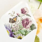 "Butterfly Meadows | Set of 25 Euro Envelope Liners" - Envelope Liners in multicolor by Nikki Turner