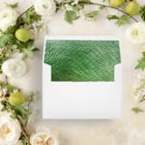 "Evergreen Watercolor | Set of 25 Envelope Liners" - Envelope Liners in green by Nikki Turner
