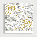 "Holiday Joy | Set of 25 Envelope Liners" - Envelope Liners in gold by Nikki Turner
