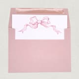 "A7 Coquette Pink Bow Envelope Liners (Set of 10)" - Envelope Liners in pink by Caroline Russo