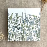 "Bluebell flower botanical printed envelope liner for A7 square flap envelope | pack of 10" - Envelope Liners in blue by Ivory Invitations