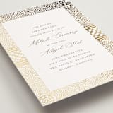 "Gilded Henna" - Foil-Pressed Mehndi Invitations in Lily by Mansi Verma - Detail