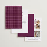 "Zardozi" - Foil-Pressed Mehndi Invitations in Amethyst by Mansi Verma - Back of Card Options