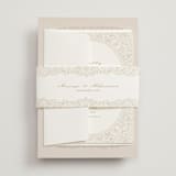 "Extravagant" - Mehndi Invitations in Natural by Jessie Steury - Assembled with Belly Band