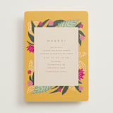 "Phool Bahar" - Mehndi Invitations in Patta by Creo Study - Front