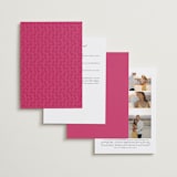 "Varna" - Mehndi Invitations in Fuchsia by Pati Cascino - Back of Card Options