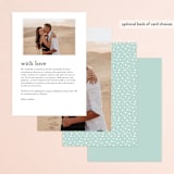 "Floral Ampersand" - Menus in Sea Breeze by Jennifer Wick - Back of Card Options