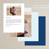 "Gilt Agate" - Menus in Navy by Kaydi Bishop - Back of Card Options