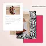 "Skyline-San Francisco" - Menus in Fuchsia by Laura Condouris - Back of Card Options