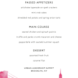 "Skyline -New York" - Menus in Fuchsia by Laura Condouris - Detail