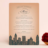 "Big City - Atlanta" - Menus in Georgia Peach by Hooray Creative - Front