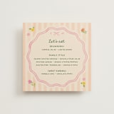 "Garden preppy suite" - Menus in Apricot by Creo Study - Front