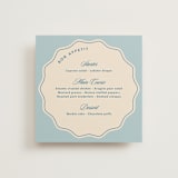 "Wavy chic" - Menus in Aqua by Creo Study - Front