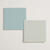 "Wavy chic" - Menus in Aqua by Creo Study - Back of Card Options