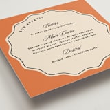 "Wavy chic" - Menus in Amber by Creo Study - Detail