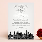 "Big City - Philadelphia" - Menus in Light Taupe by Hooray Creative - Front