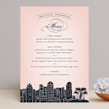 "Big City - San Diego" - Menus in Blush by Hooray Creative - Front