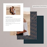 "Big City - San Diego" - Menus in Blush by Hooray Creative - Back of Card Options