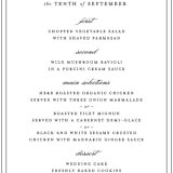 "Eloquence" - Menus in Vanilla by Kimberly FitzSimons - Detail