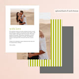 "float + celebrate" - Menus in Celery by Float Paperie - Back of Card Options