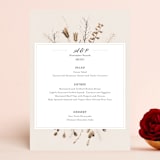 "Gone To Seed" - Menus in Taupe by Honeybunch Studio - Front