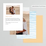 "Painted Sea" - Menus in Sea by Laura Condouris - Back of Card Options