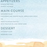 "Painted Sea" - Menus in Sea by Laura Condouris - Detail