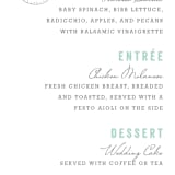 "Passport" - Menus in Seafoam by Sarah Curry - Detail